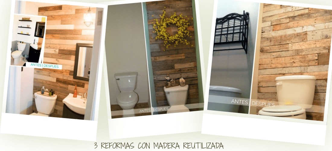 Reforma baño madera sin toxicos materiales naturales