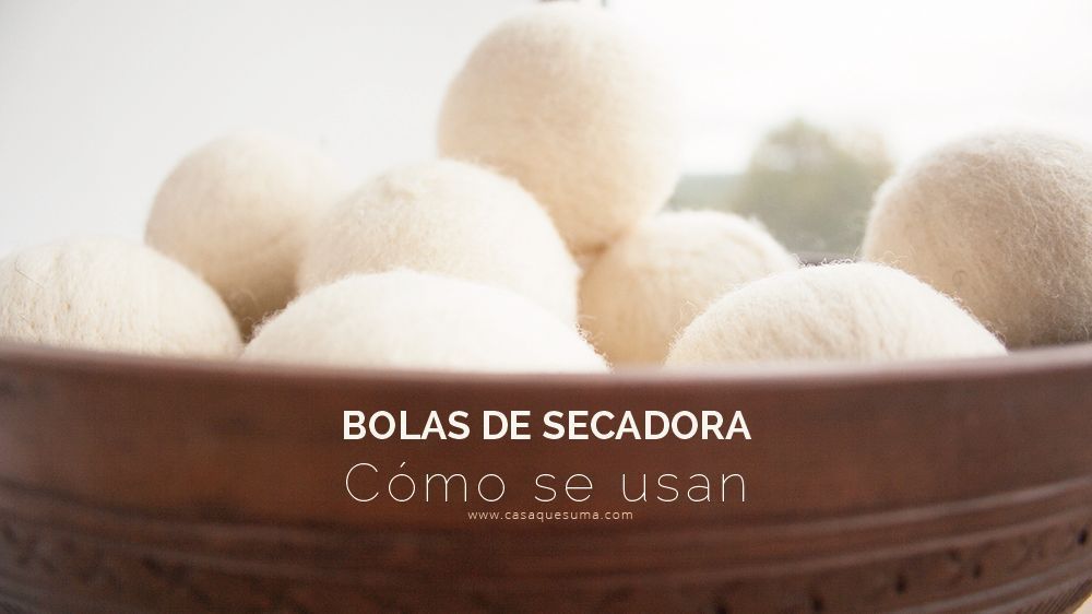 Bolas de lana lavadora secadora como usar
