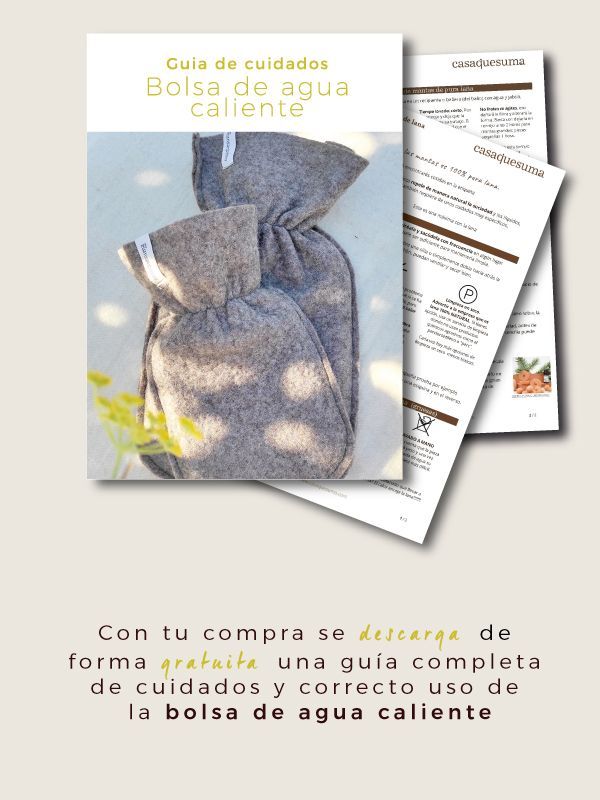 como usar la bolsa de agua caliente cama pies colicos espalda
